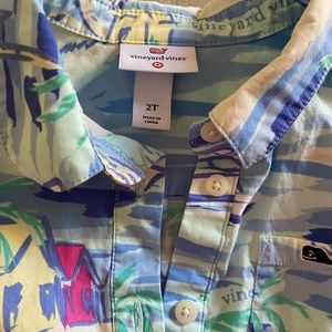 Vineyard Vines 2T Boat tropical cotton dress